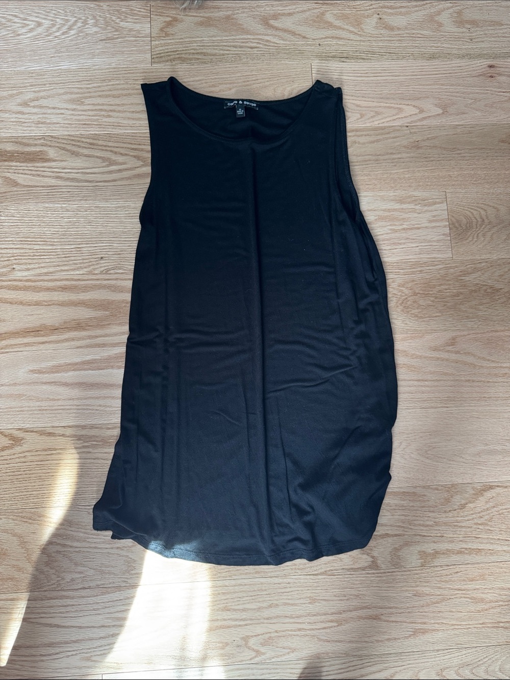 Cable & Gauge Black Sleeveless Tank Top